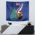 New Zealand Christmas Tapestry Kiwi Bird Santa and Silver Fern Funny Haka Dance