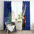 New Zealand Christmas Window Curtain Kiwi Bird Santa and Silver Fern Funny Haka Dance