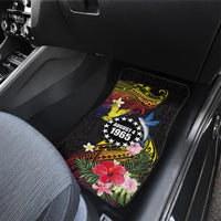Cook Islands Independence Day Car Mats Maroro and Kakaia with Hibiscus Flower Polynesian Pattern LT03 - Polynesian Pride