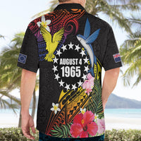 Cook Islands Independence Day Hawaiian Shirt Maroro and Kakaia with Hibiscus Flower Polynesian Pattern LT03 - Polynesian Pride