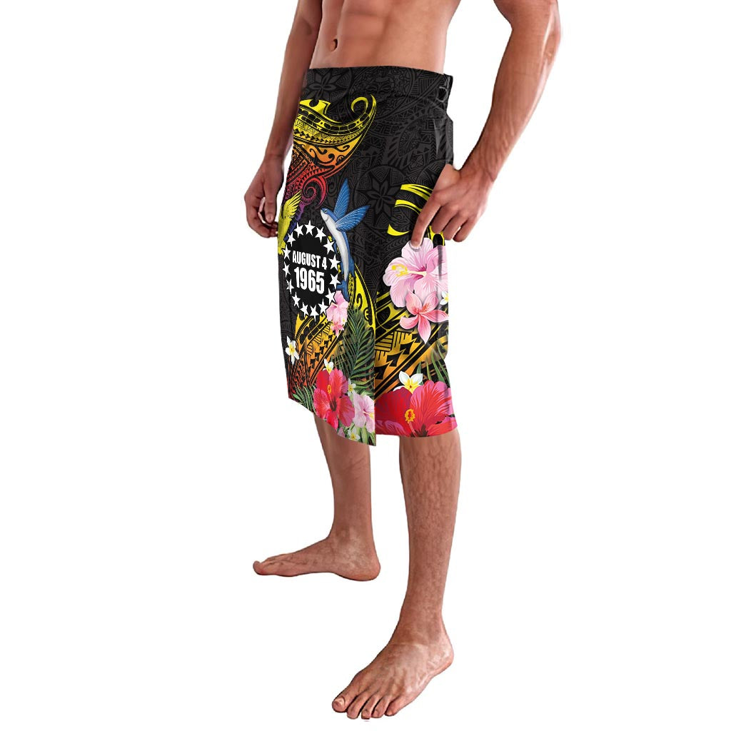 Cook Islands Independence Day Lavalava Maroro and Kakaia with Hibiscus Flower Polynesian Pattern LT03 - Polynesian Pride