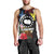 Cook Islands Independence Day Men Tank Top Maroro and Kakaia with Hibiscus Flower Polynesian Pattern