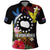 Cook Islands Independence Day Polo Shirt Maroro and Kakaia with Hibiscus Flower Polynesian Pattern