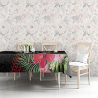 Cook Islands Independence Day Tablecloth Maroro and Kakaia with Hibiscus Flower Polynesian Pattern LT03 - Polynesian Pride