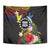 Cook Islands Independence Day Tapestry Maroro and Kakaia with Hibiscus Flower Polynesian Pattern