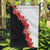 Hawaii Red Hibiscus Flowers Garden Flag Polynesian Pattern With Half Black White Version
