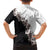 Hawaii Grayscale Hibiscus Flowers Hawaiian Shirt Polynesian Pattern With Half Black White Version