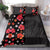 Hawaii Hibiscus and Plumeria Flowers Bedding Set Tapa Tribal Pattern Half Style Colorful Mode