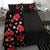 Hawaii Hibiscus and Plumeria Flowers Bedding Set Tapa Tribal Pattern Half Style Colorful Mode