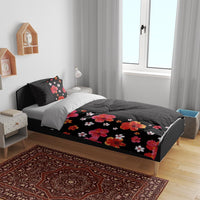 Hawaii Hibiscus and Plumeria Flowers Bedding Set Tapa Tribal Pattern Half Style Colorful Mode LT03 - Polynesian Pride