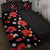 Hawaii Hibiscus and Plumeria Flowers Quilt Bed Set Tapa Tribal Pattern Half Style Colorful Mode