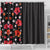 Hawaii Hibiscus and Plumeria Flowers Shower Curtain Tapa Tribal Pattern Half Style Colorful Mode