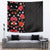 Hawaii Hibiscus and Plumeria Flowers Tapestry Tapa Tribal Pattern Half Style Colorful Mode