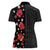 Hawaii Hibiscus and Plumeria Flowers Women Polo Shirt Tapa Tribal Pattern Half Style Colorful Mode