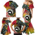 Vanuatu and Australia Together Family Matching Mermaid Dress and Hawaiian Shirt Kangaroo with Pig Tusk Indigenous Pattern