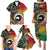 Vanuatu and Australia Together Family Matching Puletasi and Hawaiian Shirt Kangaroo with Pig Tusk Indigenous Pattern