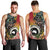 Vanuatu and Australia Together Men Tank Top Kangaroo with Pig Tusk Indigenous Pattern