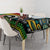 Vanuatu and Australia Together Tablecloth Kangaroo with Pig Tusk Indigenous Pattern