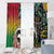 Vanuatu and Australia Together Window Curtain Kangaroo with Pig Tusk Indigenous Pattern