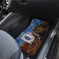 Samoa and Australia Together Car Mats Kangaroo and Tribal Hibiscus Aboriginal Pattern LT03 - Polynesian Pride