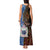 Samoa and Australia Together Tank Maxi Dress Kangaroo and Tribal Hibiscus Aboriginal Pattern