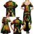 Personalised Pohnpei Independence Day Family Matching Summer Maxi Dress and Hawaiian Shirt Polynesian Tattoo and Plumeria Reggae Color