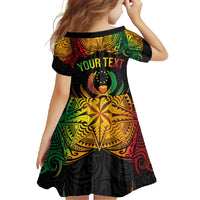 Personalised Pohnpei Independence Day Family Matching Tank Maxi Dress and Hawaiian Shirt Polynesian Tattoo and Plumeria Reggae Color LT03 - Polynesian Pride