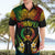 Personalised Pohnpei Independence Day Hawaiian Shirt Polynesian Tattoo and Plumeria Reggae Color