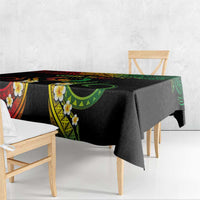 Personalised Pohnpei Independence Day Tablecloth Polynesian Tattoo and Plumeria Reggae Color LT03 - Polynesian Pride
