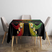 Personalised Pohnpei Independence Day Tablecloth Polynesian Tattoo and Plumeria Reggae Color LT03 - Polynesian Pride