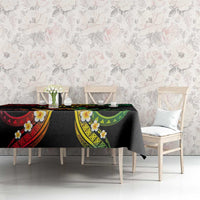 Personalised Pohnpei Independence Day Tablecloth Polynesian Tattoo and Plumeria Reggae Color LT03 - Polynesian Pride
