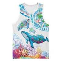 Hawaiian Turtles and Whales Basketball Jersey Polynesian Tropical Tattoo Ocean Style LT03 Unisex Multicolor - Polynesian Pride