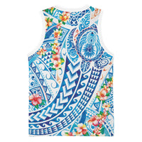 Hawaiian Turtle and Lei Basketball Jersey Tribal Kakau and Tropical Plants Human Heart LT03 - Polynesian Pride