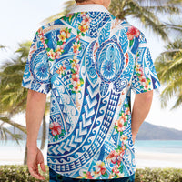 Hawaiian Turtle and Lei Hawaiian Shirt Tribal Kakau and Tropical Plants Human Heart LT03 - Polynesian Pride