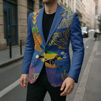 Hawaii Ocean Blazer Pineapple Turtle and Mango Reef Triggerfish and Kakau Tattoo LT03 - Polynesian Pride