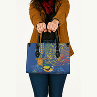 Hawaii Ocean Leather Bag Pineapple Turtle and Mango Reef Triggerfish and Kakau Tattoo LT03 - Polynesian Pride
