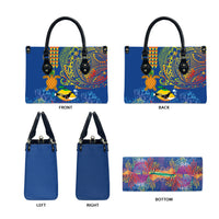 Hawaii Ocean Leather Bag Pineapple Turtle and Mango Reef Triggerfish and Kakau Tattoo LT03 - Polynesian Pride