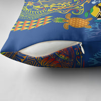 Hawaii Ocean Pillow Cover Pineapple Turtle and Mango Reef Triggerfish and Kakau Tattoo LT03 - Polynesian Pride
