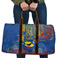 Hawaii Ocean Travel Bag Pineapple Turtle and Mango Reef Triggerfish and Kakau Tattoo LT03 Multicolor - Polynesian Pride