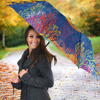 Hawaii Ocean Umbrella Pineapple Turtle and Mango Reef Triggerfish and Kakau Tattoo LT03 - Polynesian Pride