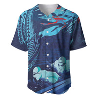 Personalized Hawaii Swimming Baseball Jersey Tribal Sporty Style LT03 Multicolor - Polynesian Pride