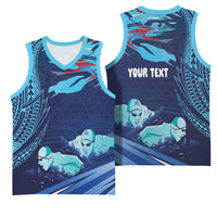 Personalized Hawaii Swimming Basketball Jersey Tribal Sporty Style LT03 - Polynesian Pride