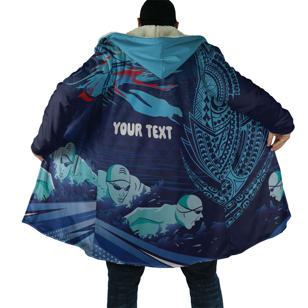 Personalized Hawaii Swimming Cloak Tribal Sporty Style LT03 - Polynesian Pride