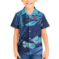 Personalized Hawaii Swimming Hawaiian Shirt Tribal Sporty Style LT03 - Polynesian Pride