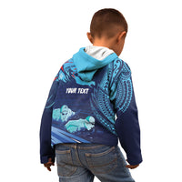 Personalized Hawaii Swimming Kid Hoodie Tribal Sporty Style LT03 - Polynesian Pride