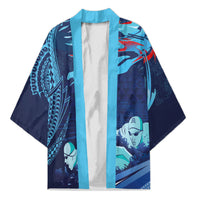 Personalized Hawaii Swimming Kimono Tribal Sporty Style LT03 Unisex Multicolor - Polynesian Pride