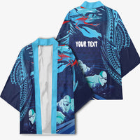 Personalized Hawaii Swimming Kimono Tribal Sporty Style LT03 - Polynesian Pride