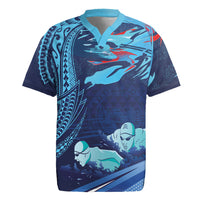 Personalized Hawaii Swimming Rugby Jersey Tribal Sporty Style LT03 Multicolor - Polynesian Pride