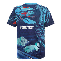 Personalized Hawaii Swimming Rugby Jersey Tribal Sporty Style LT03 - Polynesian Pride