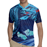 Personalized Hawaii Swimming Rugby Jersey Tribal Sporty Style LT03 - Polynesian Pride